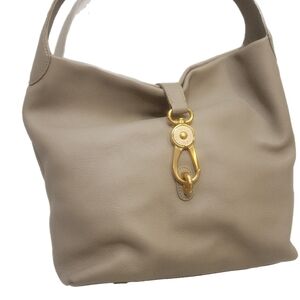 Dooney & Bourke Taupe Leather Hobo Bag